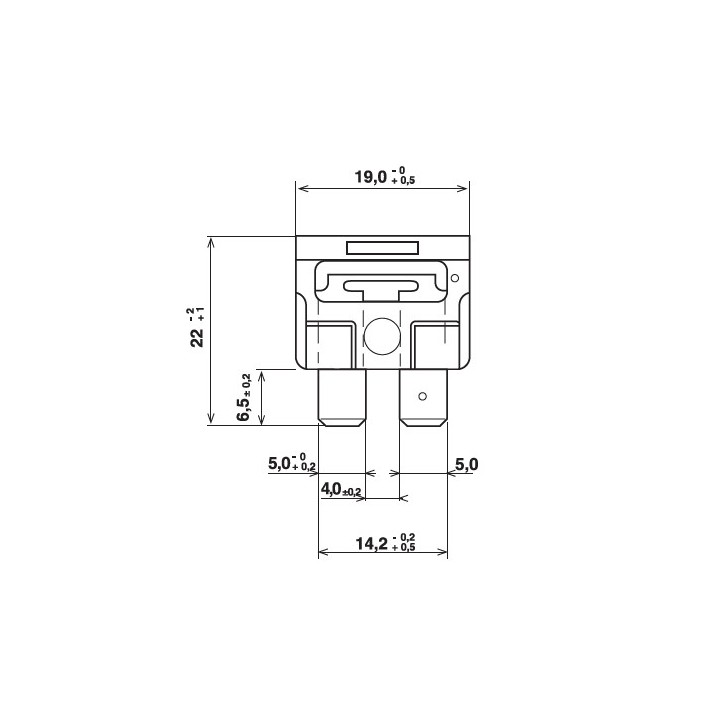 Fusible standard a broches - 10A (par 50) - Fusibles et porte-fusibles