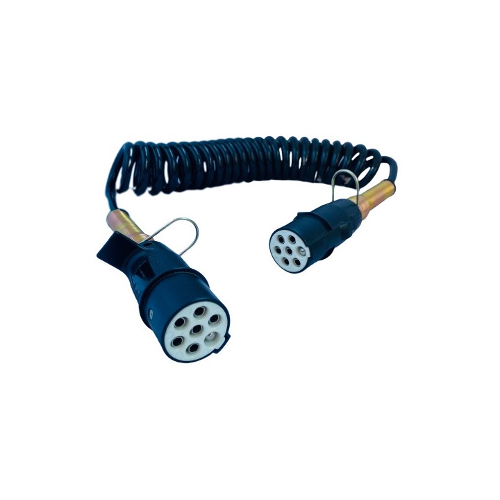 Rallonge Spirale 7 conducteurs - 7M - MALE/FEMELLE