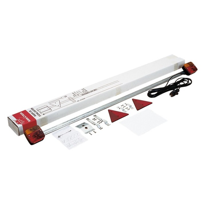 Rampe d’éclairage agricole - Tube galvanisé avec câble 12m - 2 feux inclus