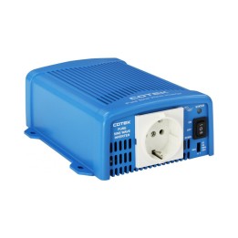 Convertisseur COTEK 12/230 V - 400W Pur Sinus avec sa prise EU.