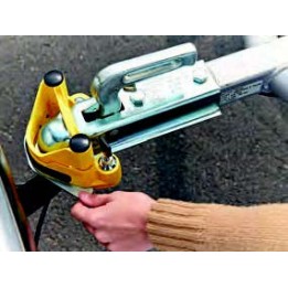 antivol tete attelage remorque avec serrure poussoir + 2 cles