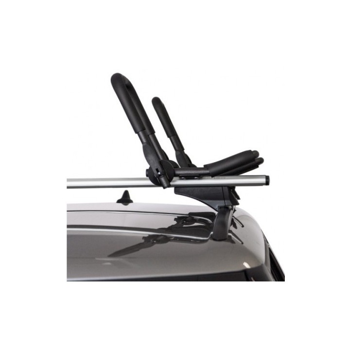 Porte-Kayak - Vue inclinée démontrant la flexibilité jusqu’à 100°.