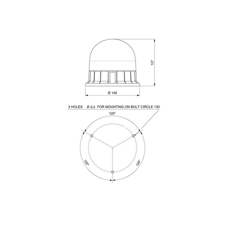 Gyrophare Led A Poser - Ecologique