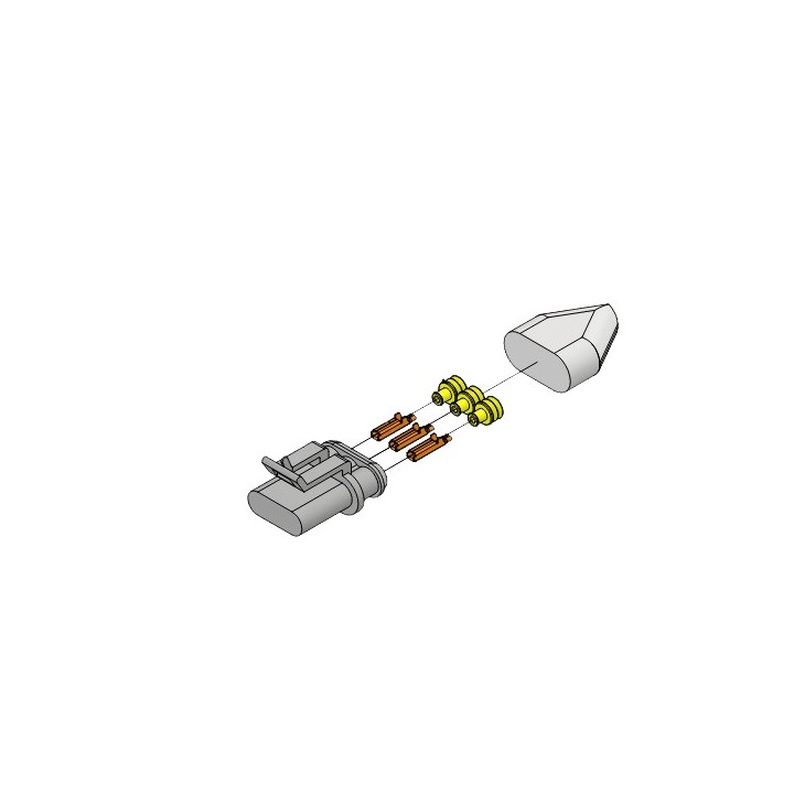 Connecteur Superseal male 3 voies