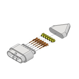 Connecteur Superseal femelle 6 voies