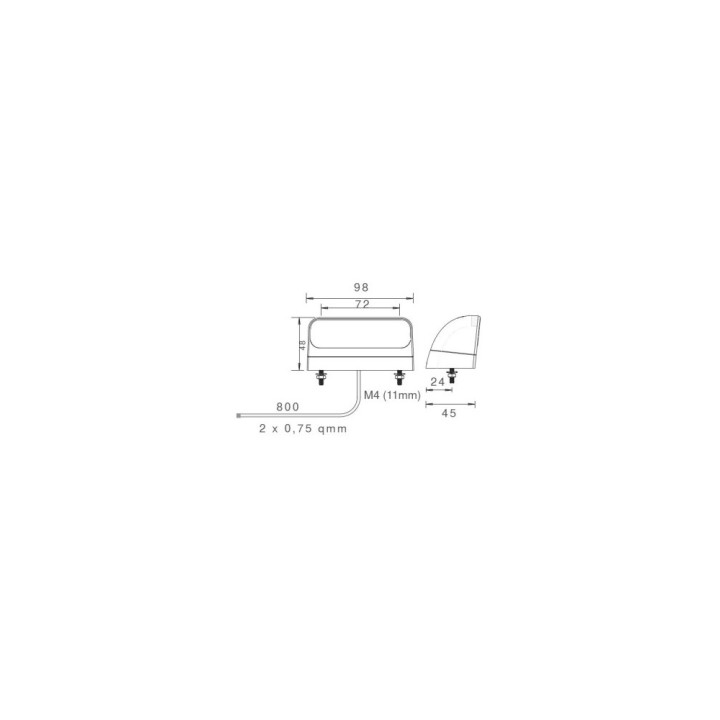 Eclaireur de plaque LED Regpoint II - ASPOCK