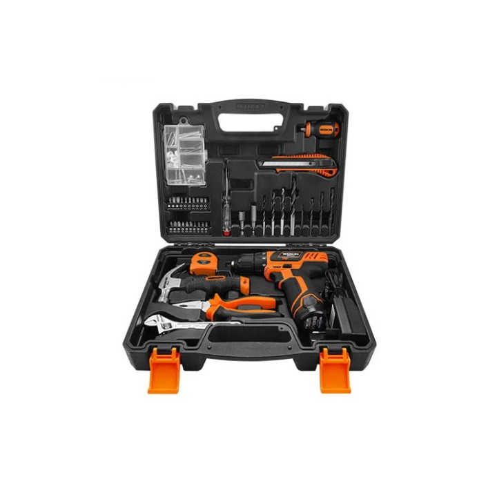 PERCEUSE SANS FIL 12V avec KIT D'OUTILS 109 pièces
