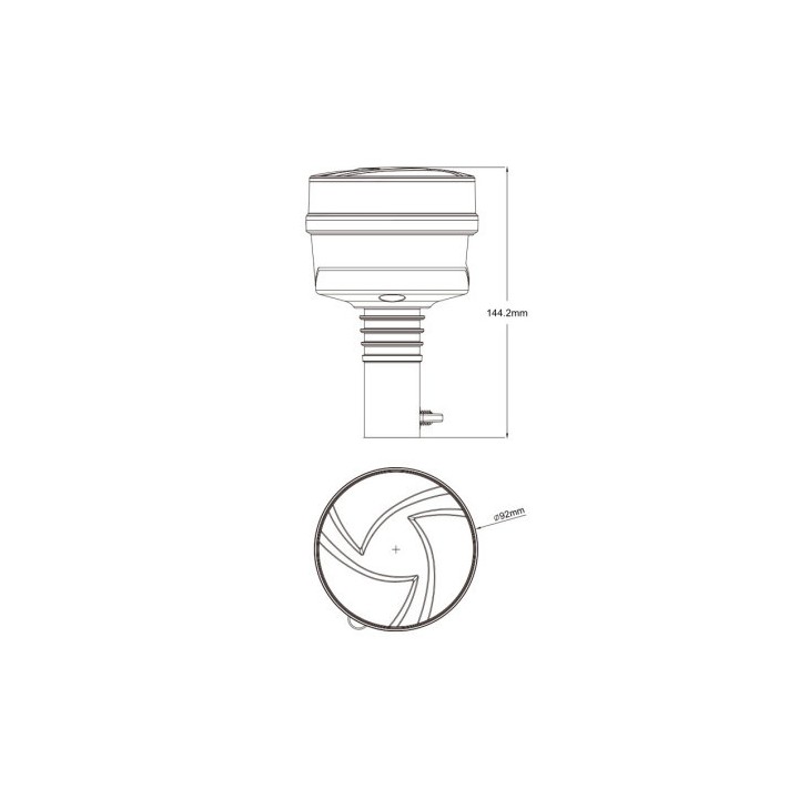 GYROPHARE LED - TIGE FLEXIBLE