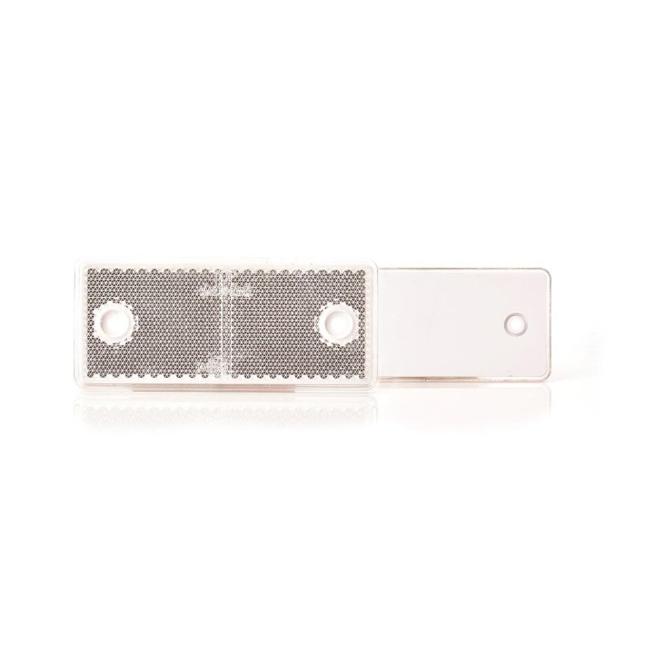 Catadioptre Blanc à fixer - 96x42 mm
