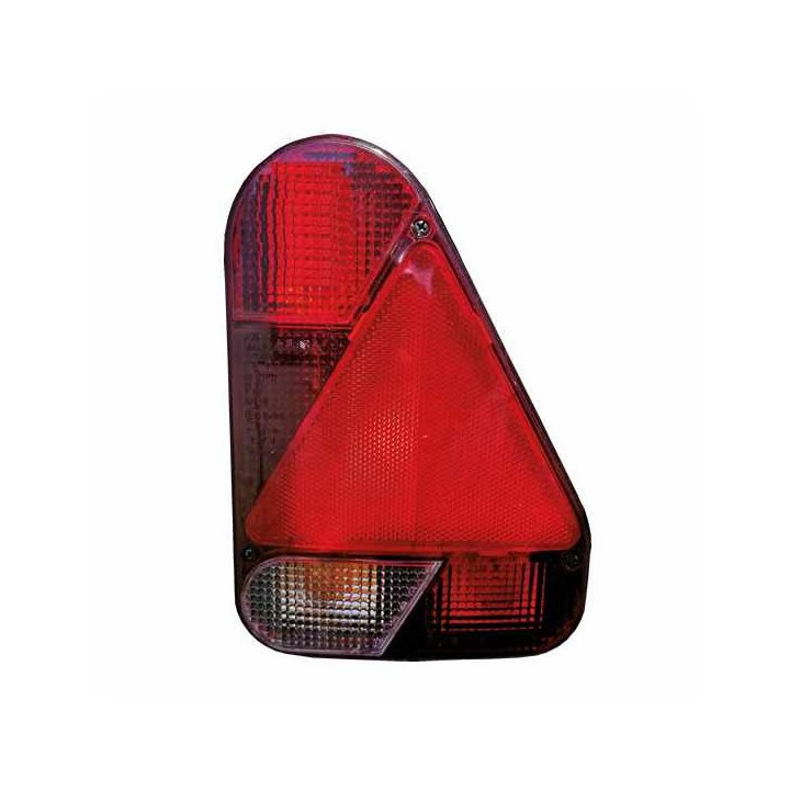 Feu 5 Fonctions Droit AJBA FP 76 - 12V - Clignotant, stop, veilleuse, feu de brouillard, catadioptre