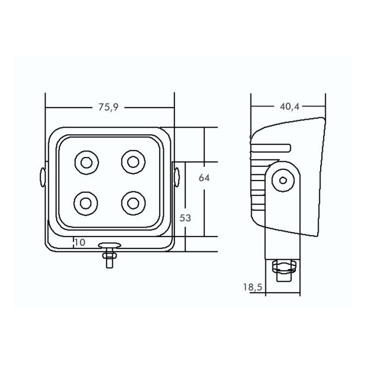 Feu de Manœuvre LED 800LM – Sécurité & Haute Visibilité
