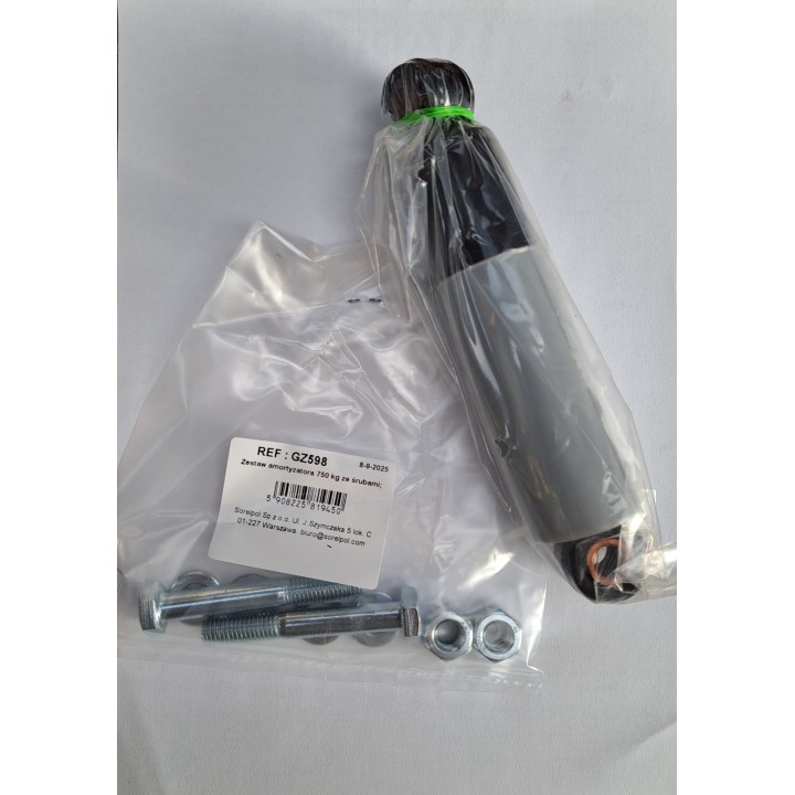 Kit amortisseur SOREL pour essieux non freinés 450 kg à 750 kg