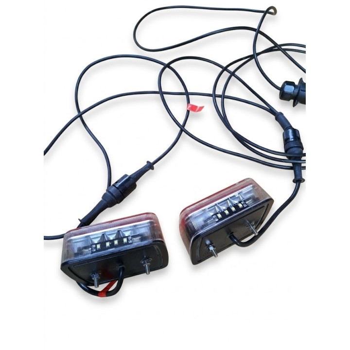 Kit Feux Arrière LED Remorque - 4 Fonctions - Câble 4m