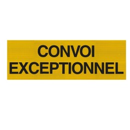 Panneau Convoi Exceptionnel Double Face Aluminium 1200 x 400 mm