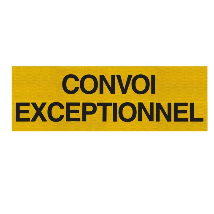 Panneau Convoi Exceptionnel Double Face Aluminium 1200 x 400 mm
