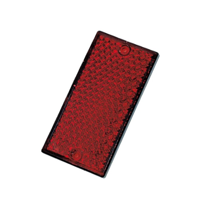 Catadioptre Rouge a Visser - 105x54 mm - Rectangulaires