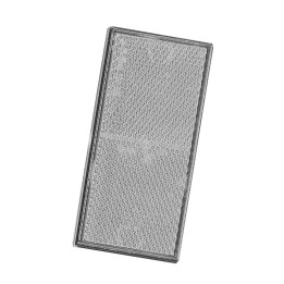 Catadioptre Blanc Adhesif - 106x50 mm - Rectangulaires