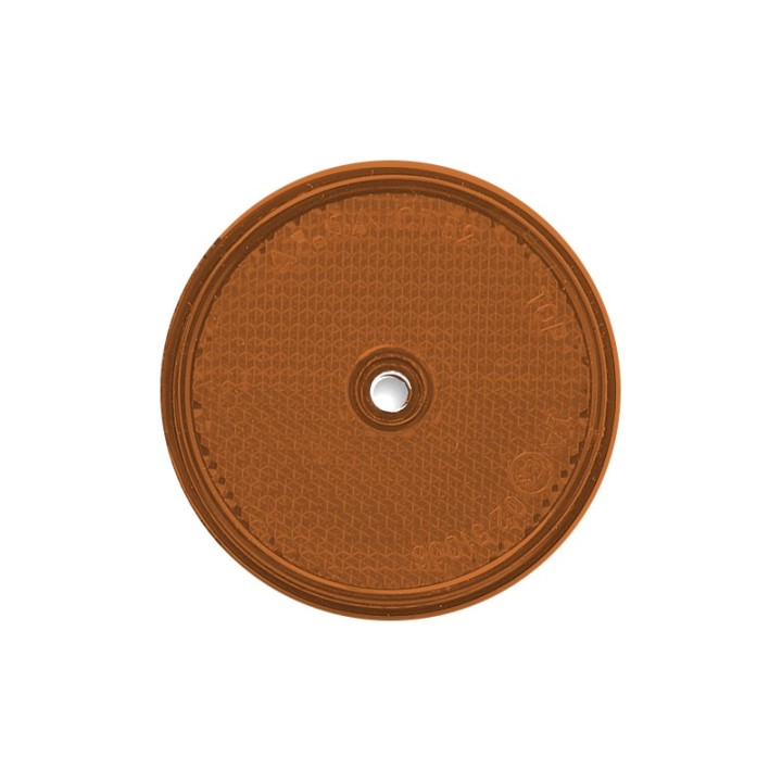 Catadioptre Orange a Visser - Diam 60 mm - Ronds