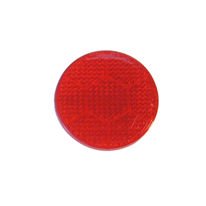 Catadioptre Rouge Adhesif - Diam 54 mm - Ronds