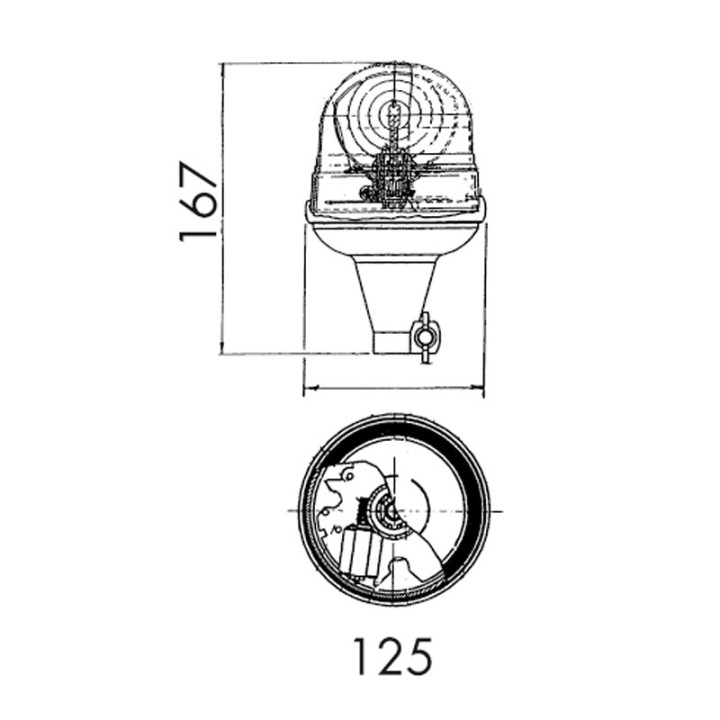 Gyrophare TAURUS a LEDS - Tige Flexible - Gyrophares à LED